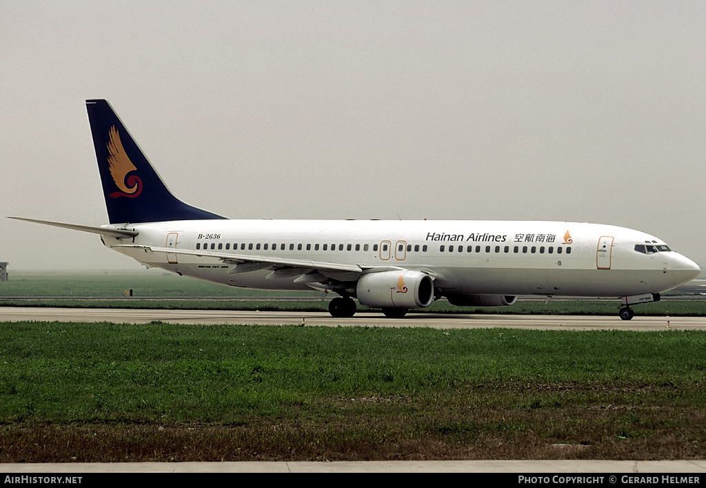 Aircraft Photo of B-2636 | Boeing 737-86N | Hainan Airlines | AirHistory.net #319676