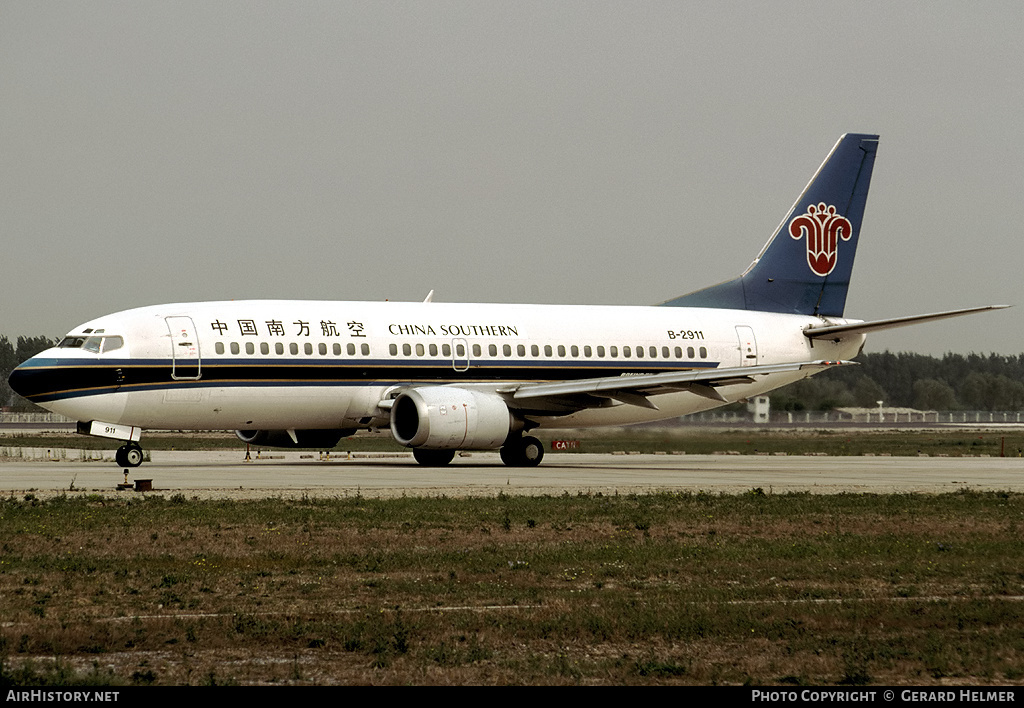 Aircraft Photo of B-2911 | Boeing 737-3Y0 | China Southern Airlines | AirHistory.net #319681