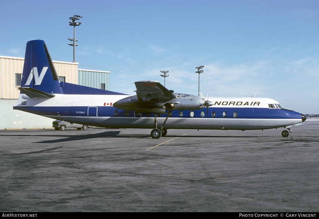 Aircraft Photo of C-FNAJ | Fairchild Hiller FH-227E | Nordair | AirHistory.net #319682