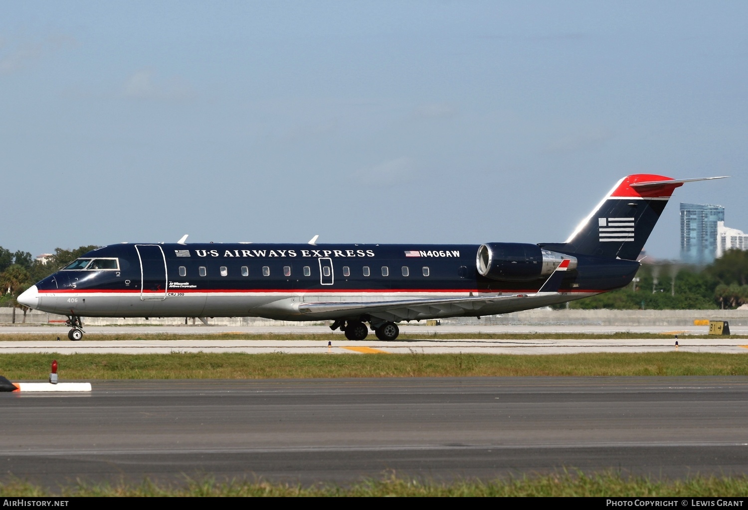 Aircraft Photo of N406AW | Bombardier CRJ-200ER (CL-600-2B19) | US Airways Express | AirHistory.net #319759