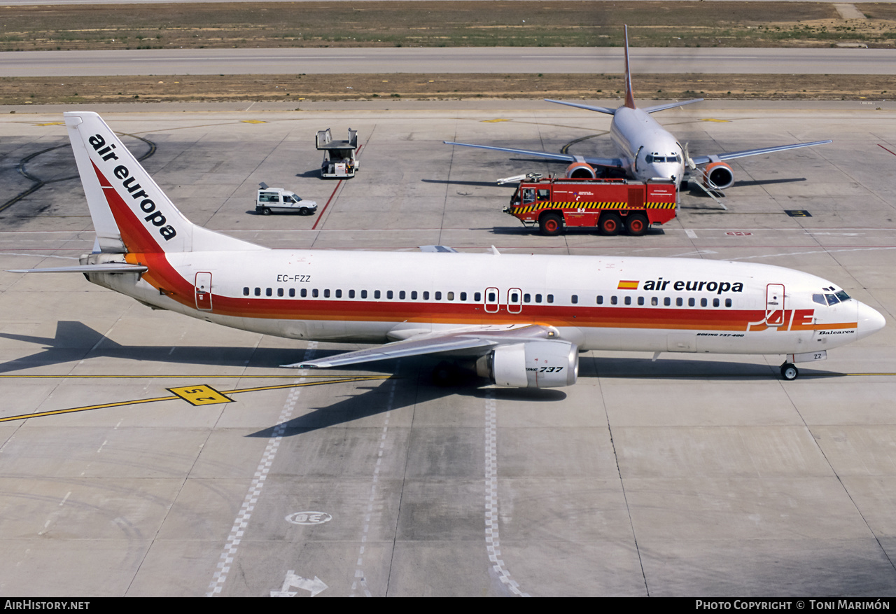 Aircraft Photo of EC-FZZ | Boeing 737-4Y0 | Air Europa | AirHistory.net #319788