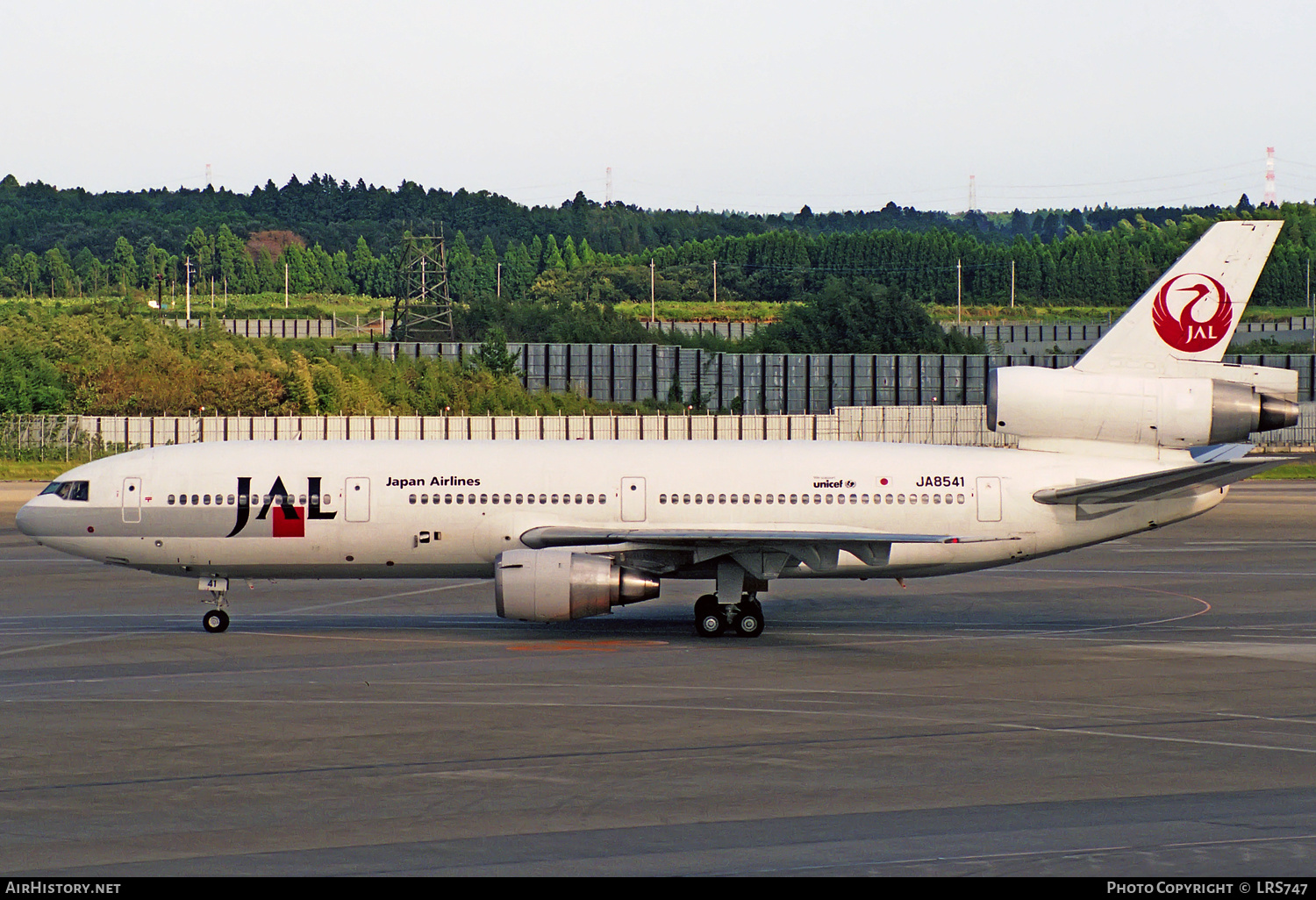 Aircraft Photo of JA8541 | McDonnell Douglas DC-10-40I | Japan Airlines - JAL | AirHistory.net #319800