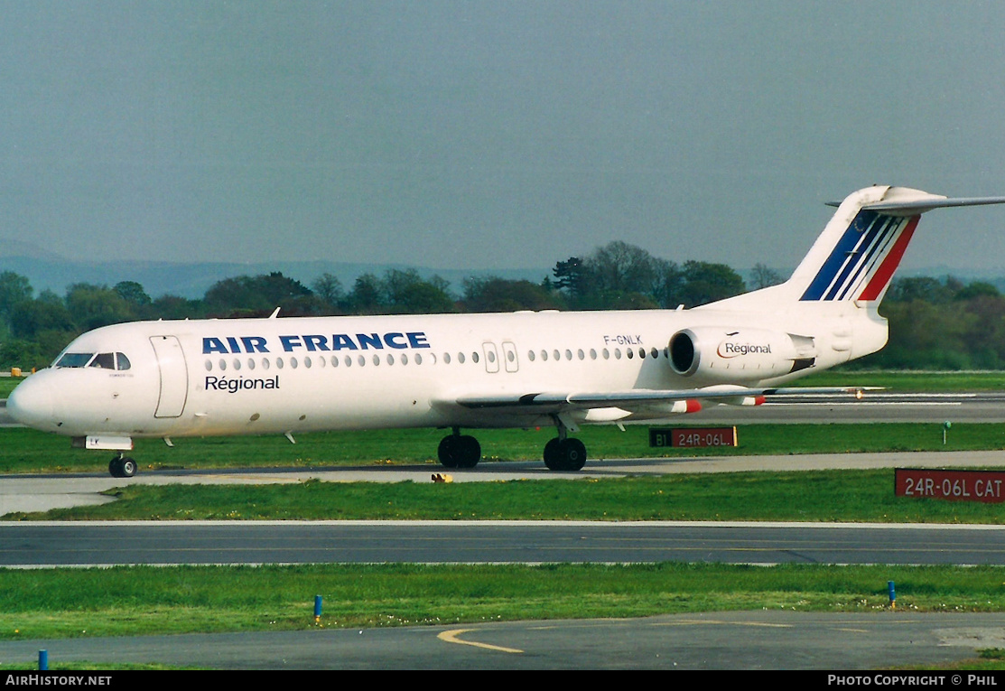 Aircraft Photo of F-GNLK | Fokker 100 (F28-0100) | Air France | AirHistory.net #319806