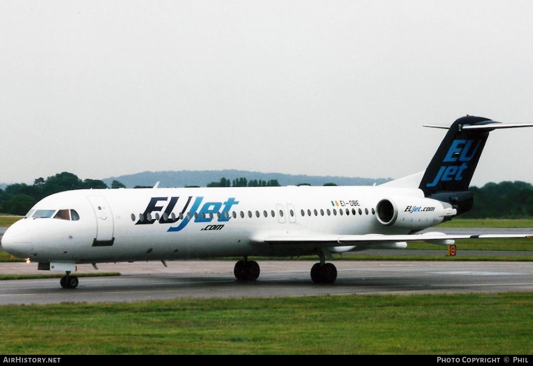 Aircraft Photo of EI-DBE | Fokker 100 (F28-0100) | EUjet | AirHistory.net #319815