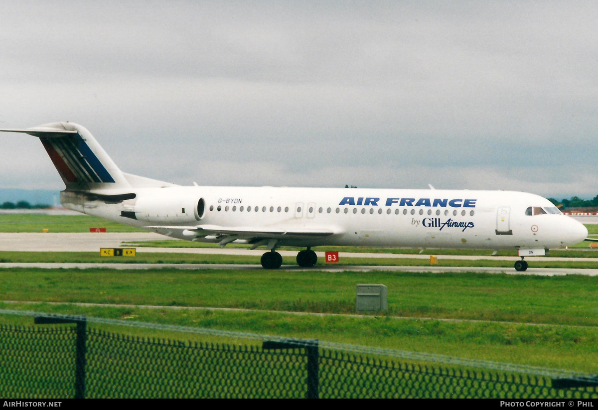 Aircraft Photo of G-BYDN | Fokker 100 (F28-0100) | Air France | AirHistory.net #319816