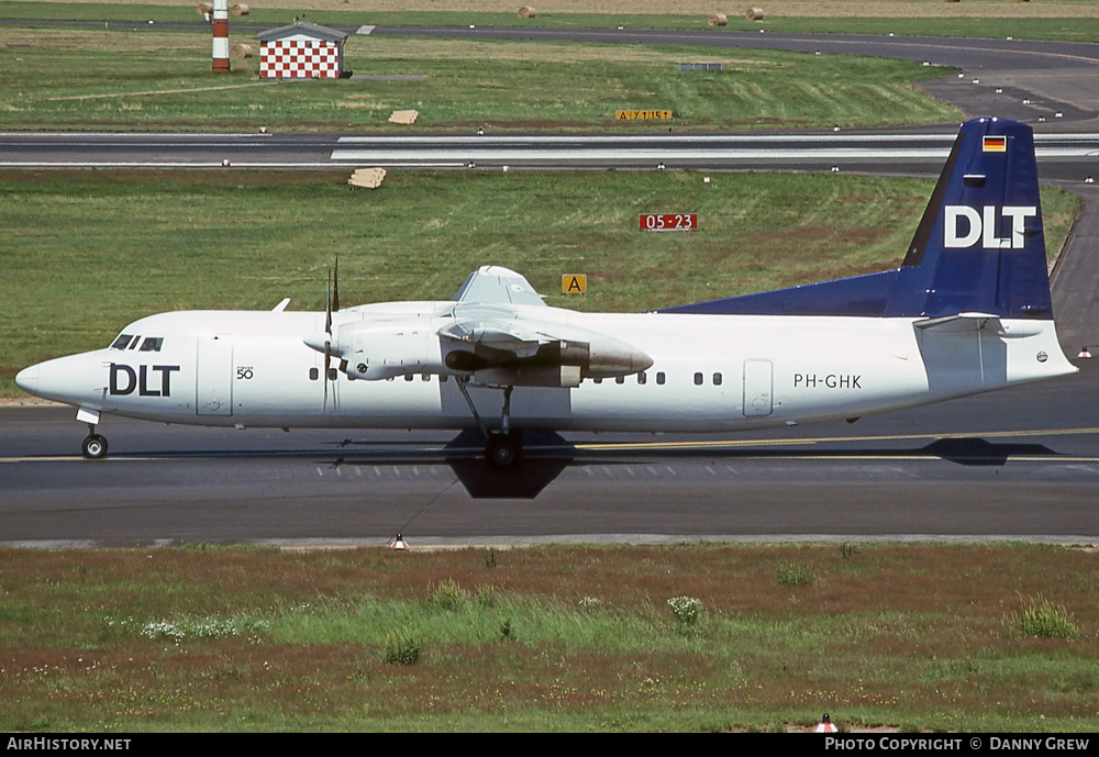 Aircraft Photo of PH-GHK | Fokker 50 | DLT - Deutsche Luftverkehrsgesellschaft | AirHistory.net #319847