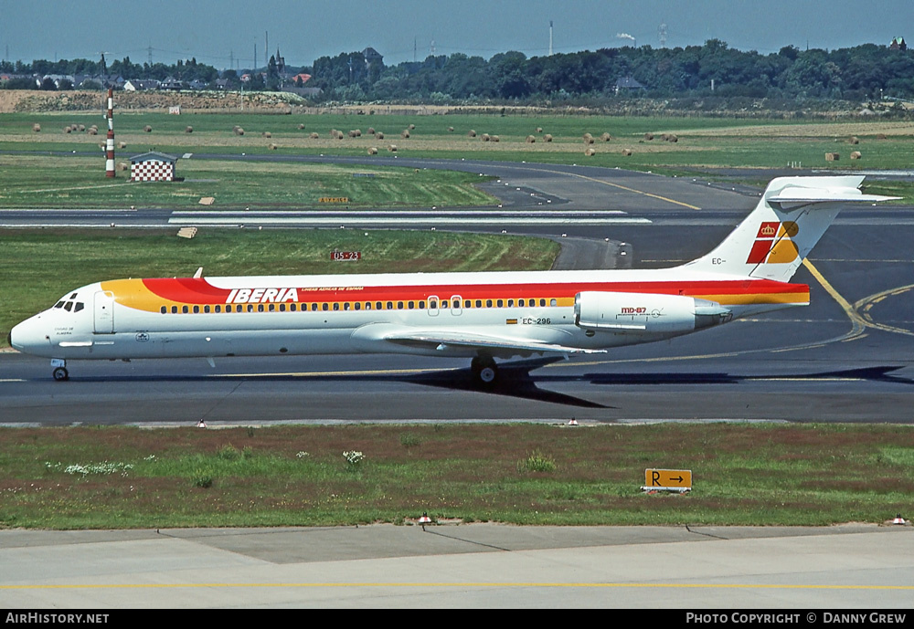 Aircraft Photo of EC-296 | McDonnell Douglas MD-87 (DC-9-87) | Iberia | AirHistory.net #319862