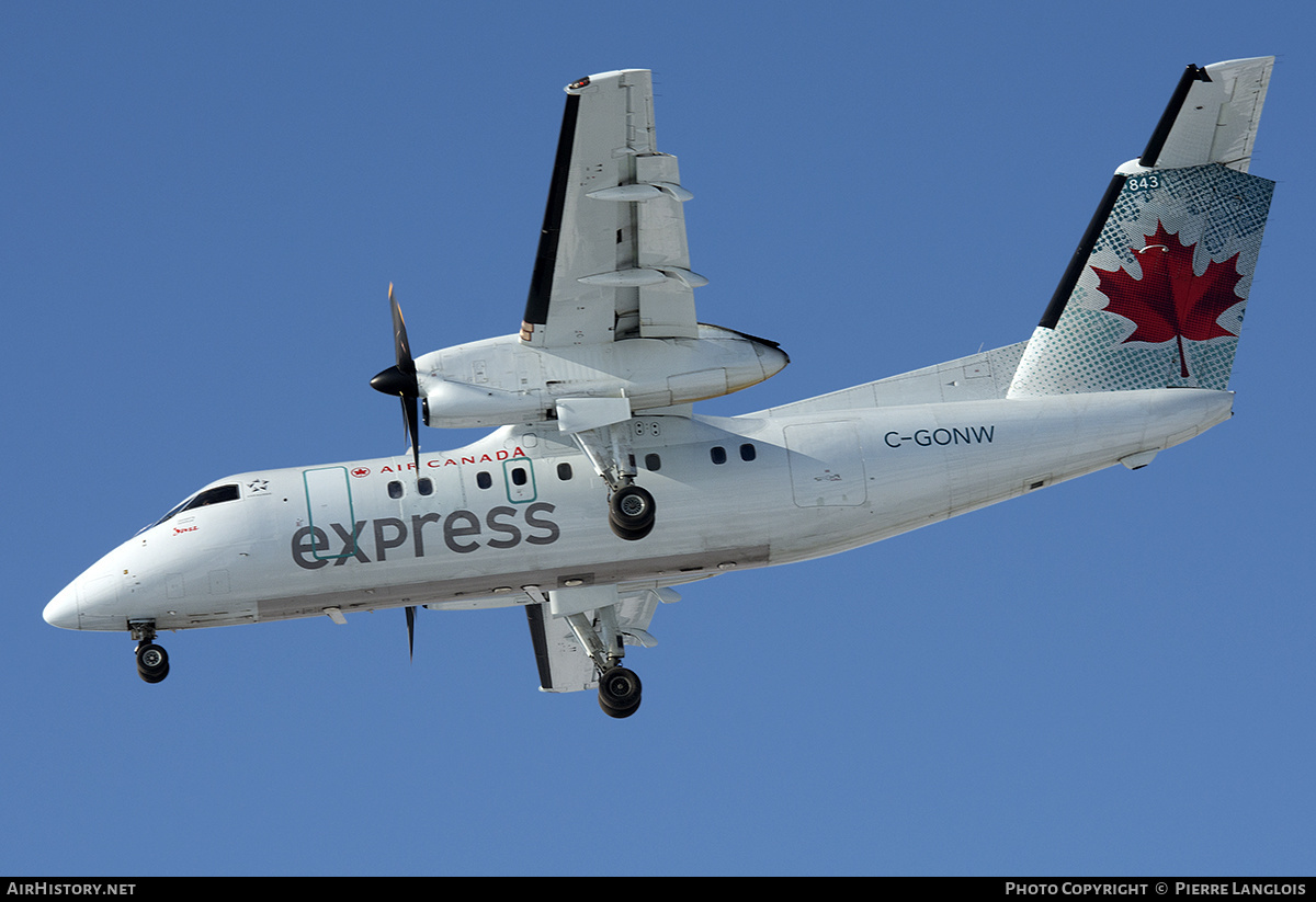 Aircraft Photo of C-GONW | De Havilland Canada DHC-8-102 Dash 8 | Air Canada Express | AirHistory.net #319875