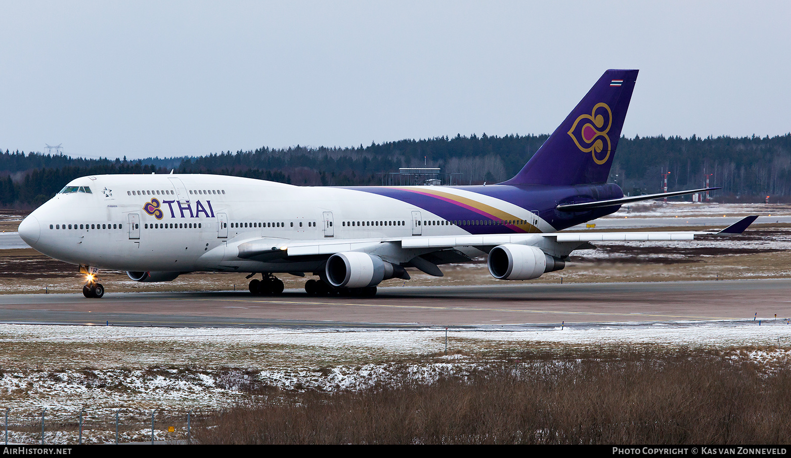 Aircraft Photo of HS-TGZ | Boeing 747-4D7 | Thai Airways International | AirHistory.net #319897