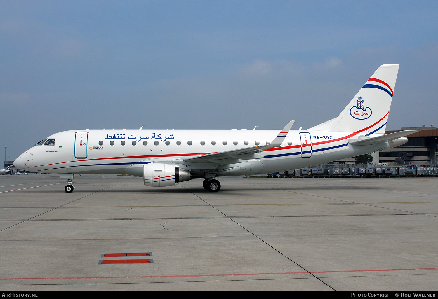 Aircraft Photo of 5A-SOC | Embraer 170LR (ERJ-170-100LR) | Sirte Oil Company | AirHistory.net #319902