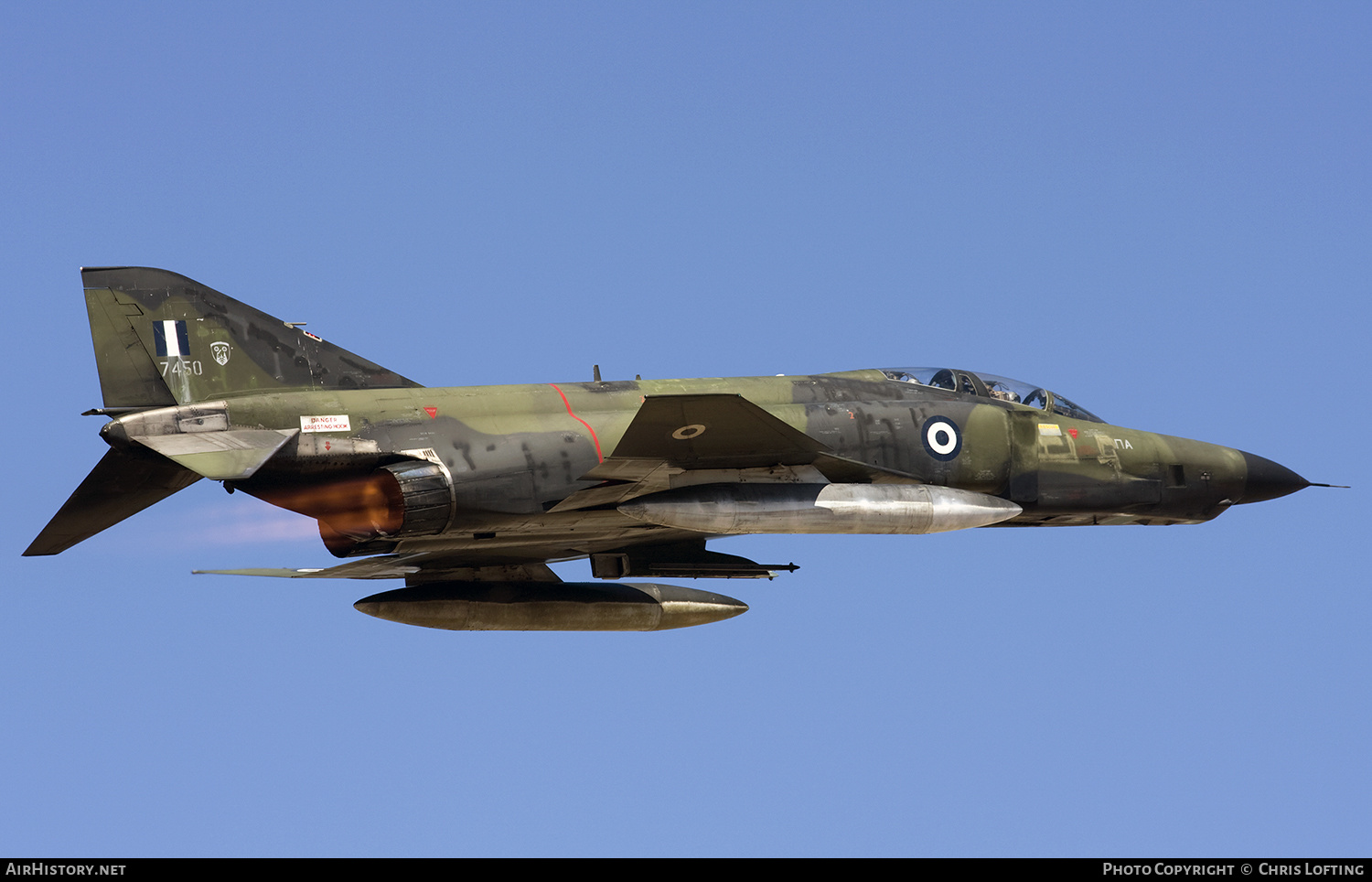 Aircraft Photo of 7450 | McDonnell Douglas RF-4E Phantom II | Greece - Air Force | AirHistory.net #319923