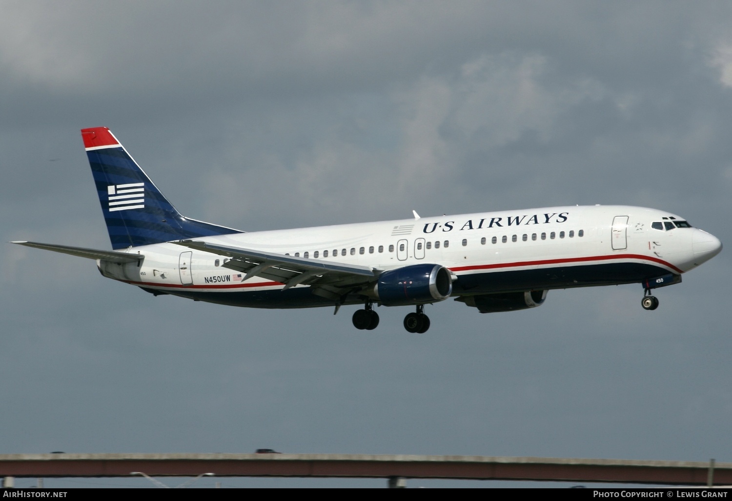 Aircraft Photo of N450UW | Boeing 737-4B7 | US Airways | AirHistory.net #319988