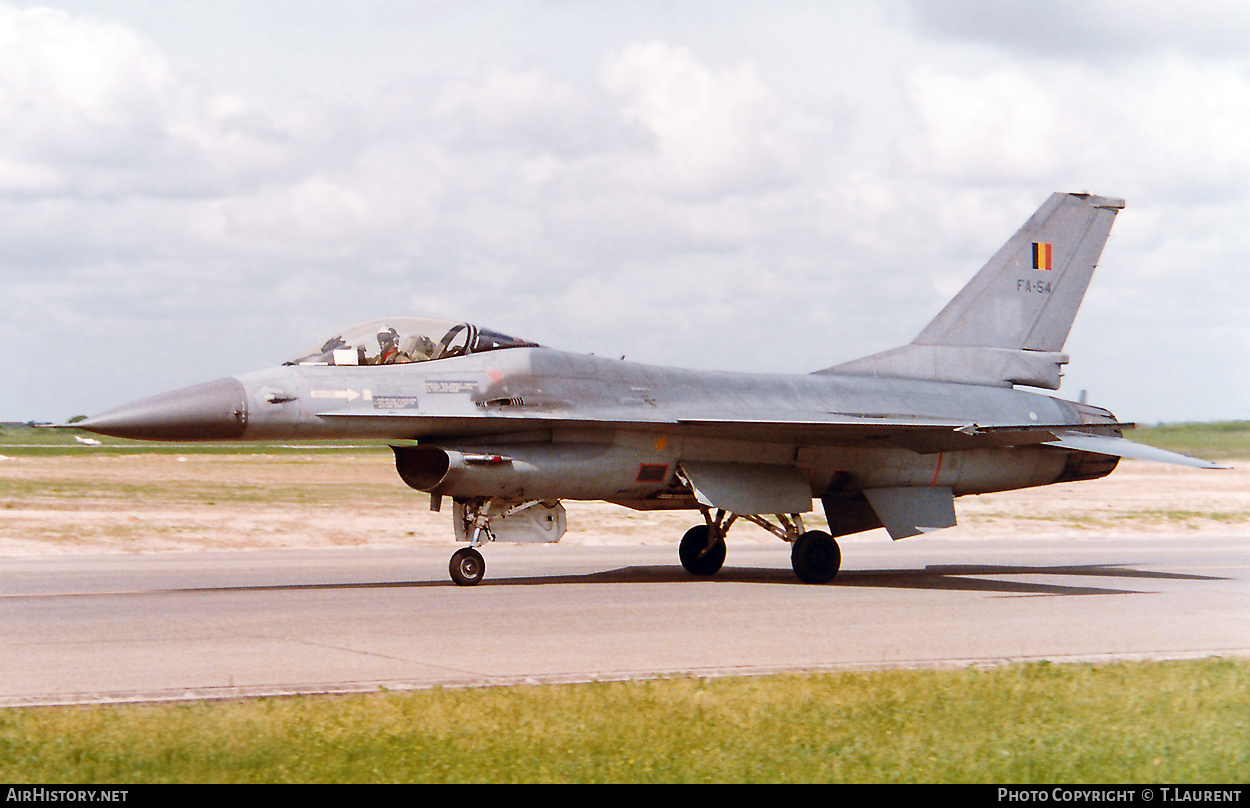 Aircraft Photo of FA-54 | General Dynamics F-16A Fighting Falcon | Belgium - Air Force | AirHistory.net #319998