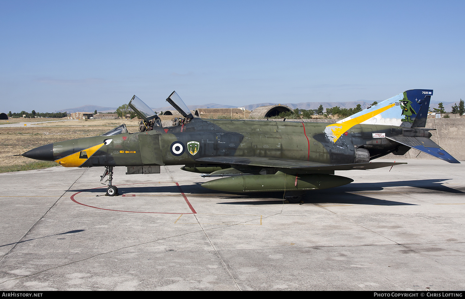 Aircraft Photo of 7519 | McDonnell Douglas RF-4E Phantom II | Greece - Air Force | AirHistory.net #320004