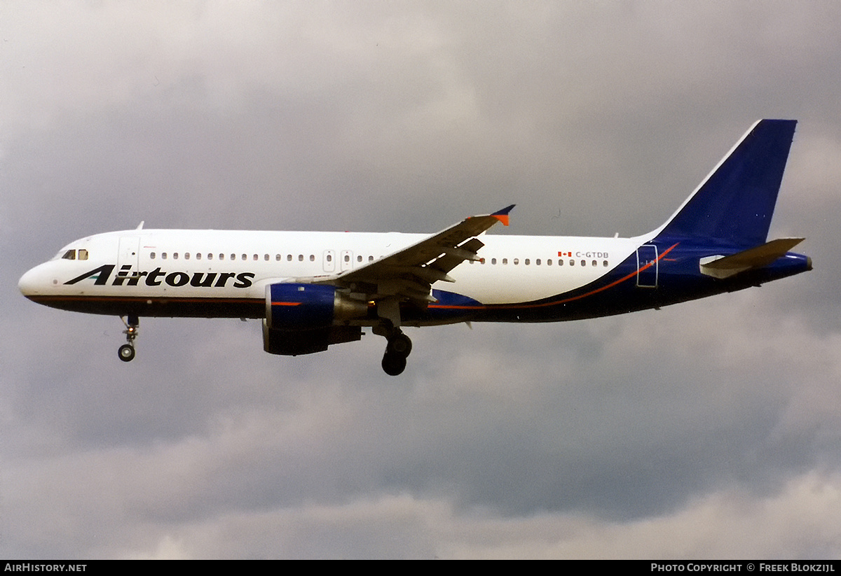 Aircraft Photo of C-GTDB | Airbus A320-211 | Airtours International | AirHistory.net #320006