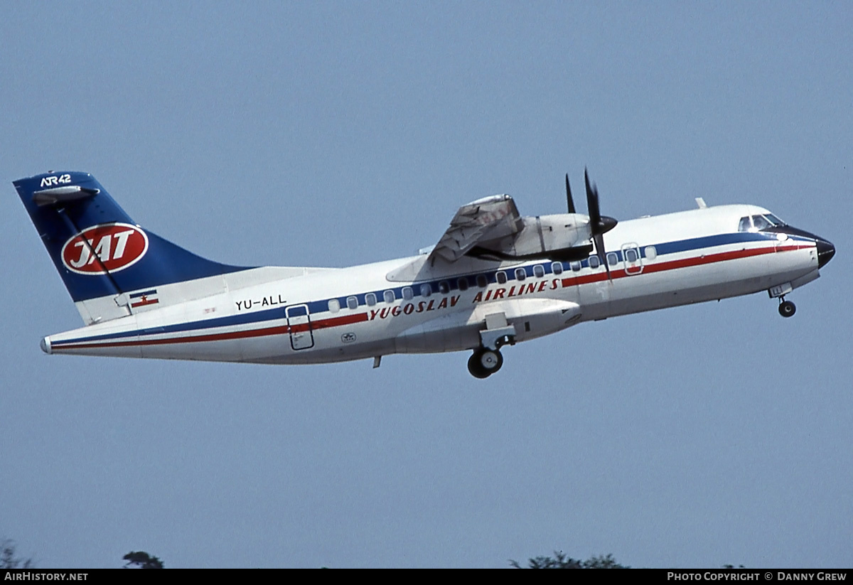Aircraft Photo of YU-ALL | ATR ATR-42-300 | JAT Yugoslav Airlines - Jugoslovenski Aerotransport | AirHistory.net #320075
