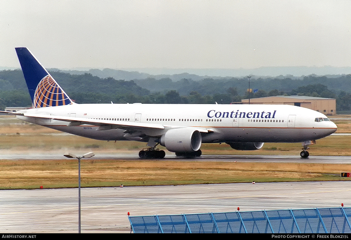 Aircraft Photo of N27015 | Boeing 777-224/ER | Continental Airlines | AirHistory.net #320093