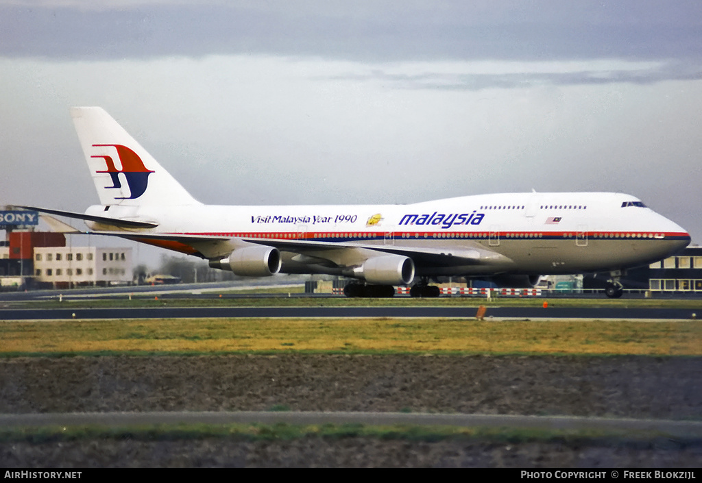 Aircraft Photo of 9M-MHM | Boeing 747-4H6 | Malaysia Airlines | AirHistory.net #320132