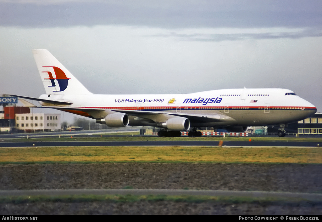 Aircraft Photo of 9M-MHM | Boeing 747-4H6M | Malaysia Airlines | AirHistory.net #320132