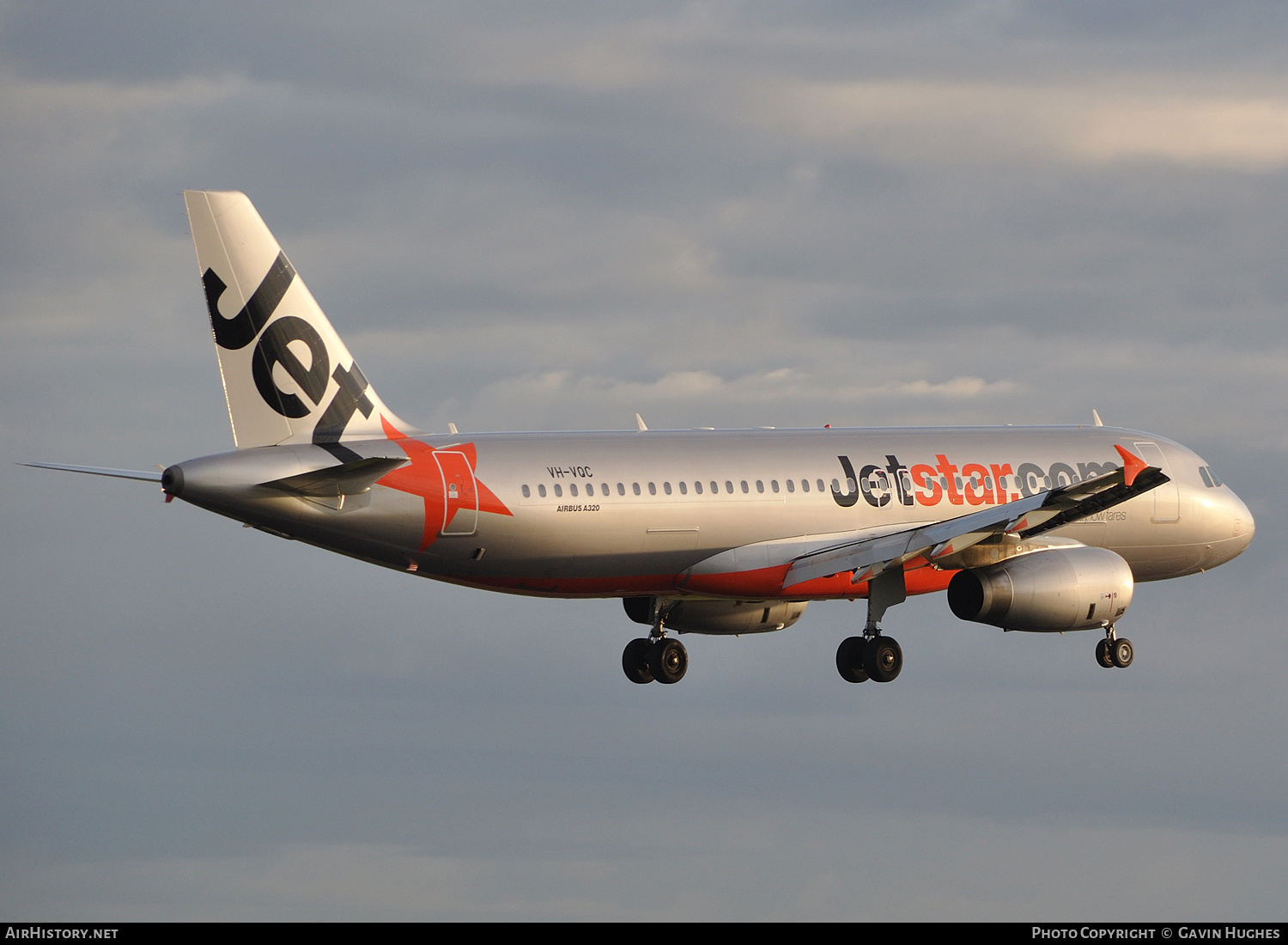 Aircraft Photo of VH-VQC | Airbus A320-232 | Jetstar Airways | AirHistory.net #320167
