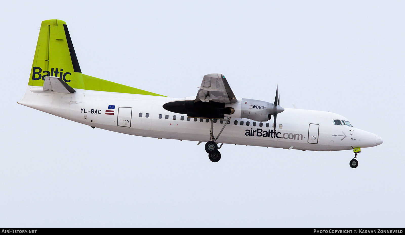 Aircraft Photo of YL-BAC | Fokker 50 | AirBaltic | AirHistory.net #320209