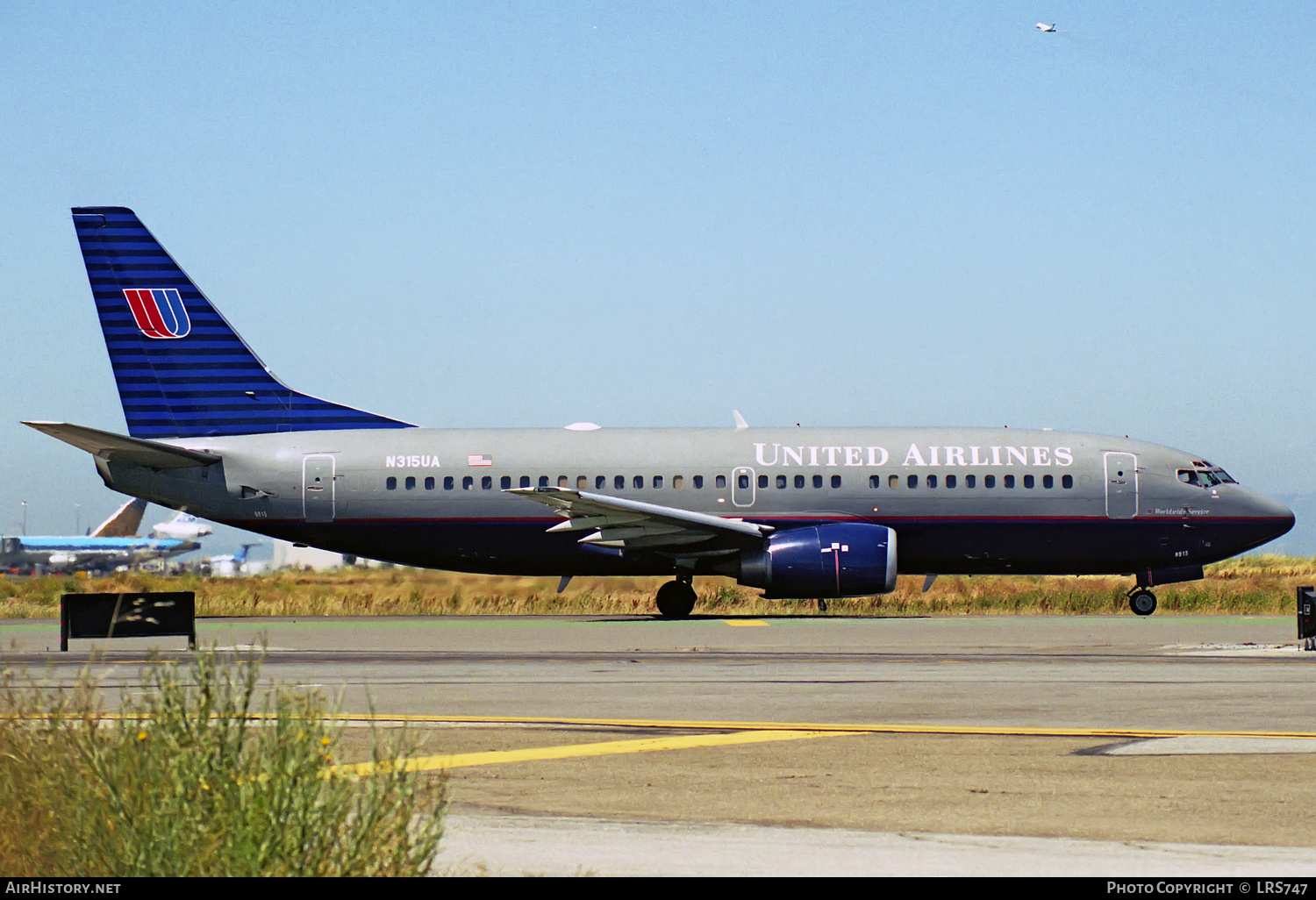 Aircraft Photo of N315UA | Boeing 737-322 | United Airlines | AirHistory.net #320218