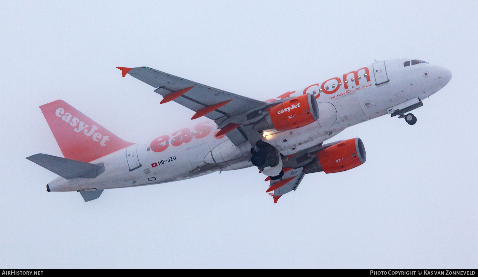 Aircraft Photo of HB-JZU | Airbus A319-111 | EasyJet | AirHistory.net #320288