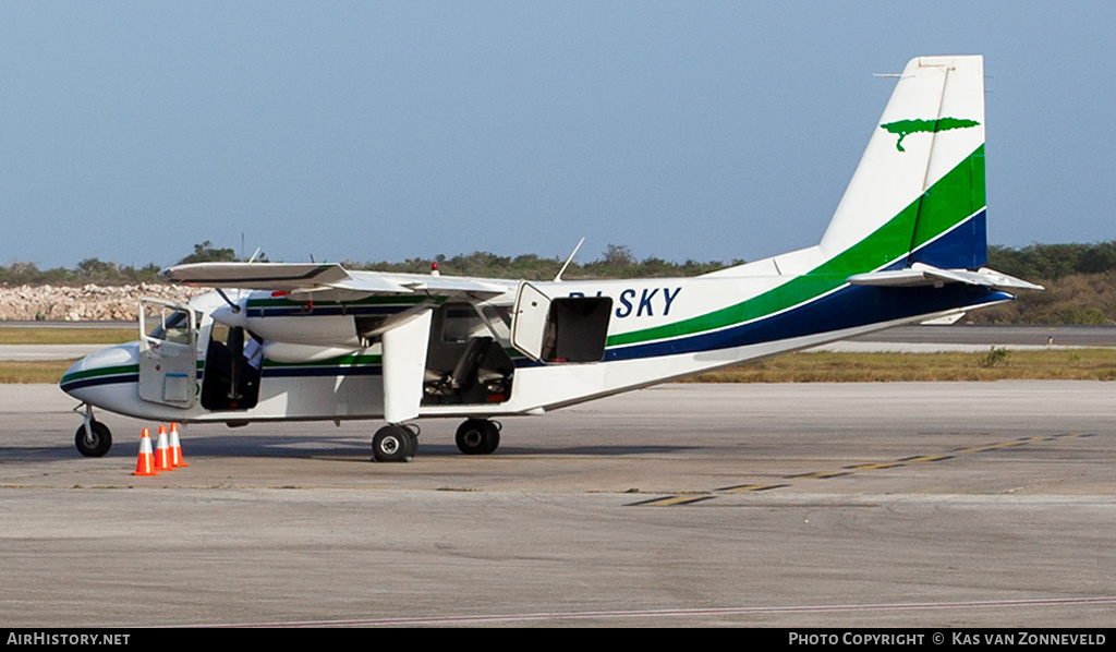 Aircraft Photo of PJ-SKY | Britten-Norman BN-2A-26 Islander | Divi Divi Air | AirHistory.net #320312