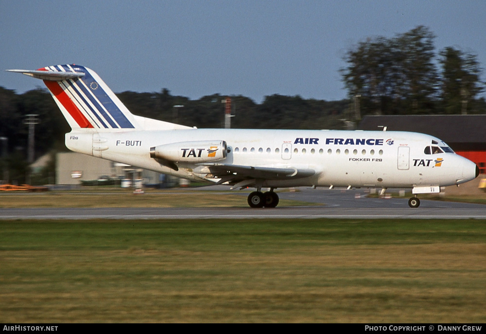 Aircraft Photo of F-BUTI | Fokker F28-1000 Fellowship | Air France | AirHistory.net #320353