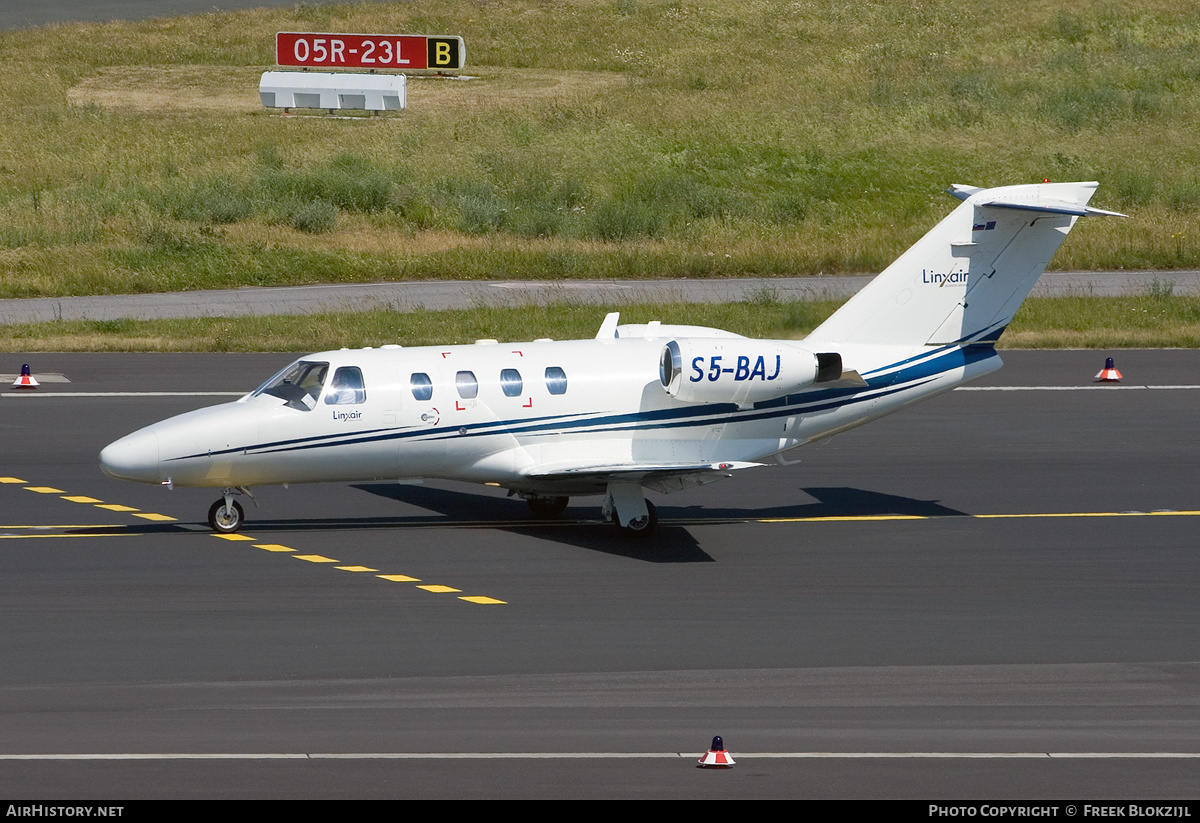 Aircraft Photo of S5-BAJ | Cessna 525 CitationJet CJ1 | Linxair Business Airlines | AirHistory.net #320360