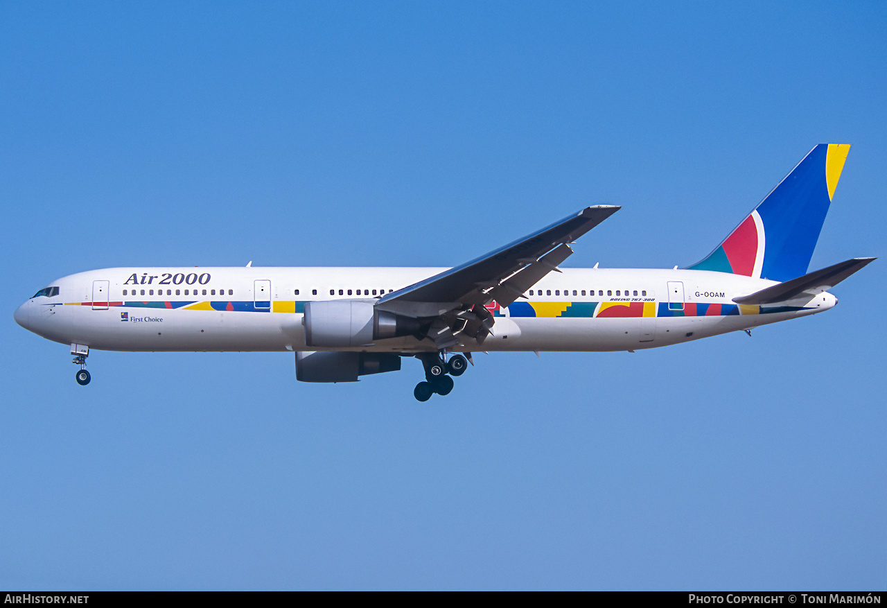 Aircraft Photo of G-OOAM | Boeing 767-38A/ER | Air 2000 | AirHistory.net #320408