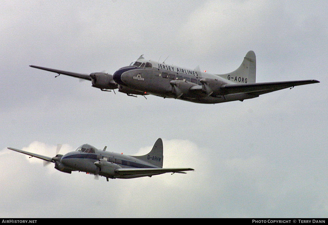 Aircraft Photo of G-AORG | De Havilland D.H. 114 Heron 2B | Jersey Airlines | AirHistory.net #320410