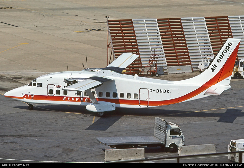 Aircraft Photo of G-BNDK | Short 360-200 | Air Europe Express | AirHistory.net #320418