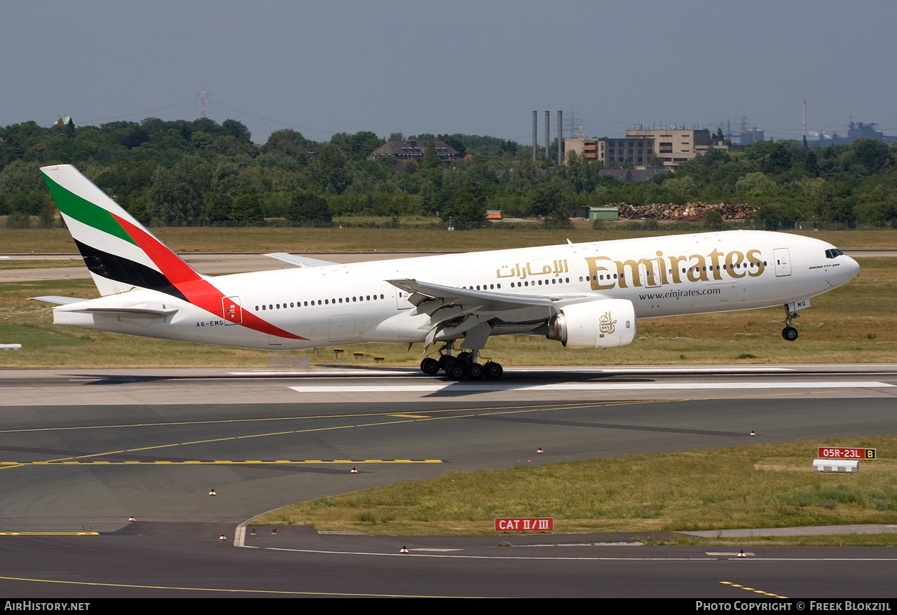 Aircraft Photo of A6-EMG | Boeing 777-21H/ER | Emirates | AirHistory.net #320422