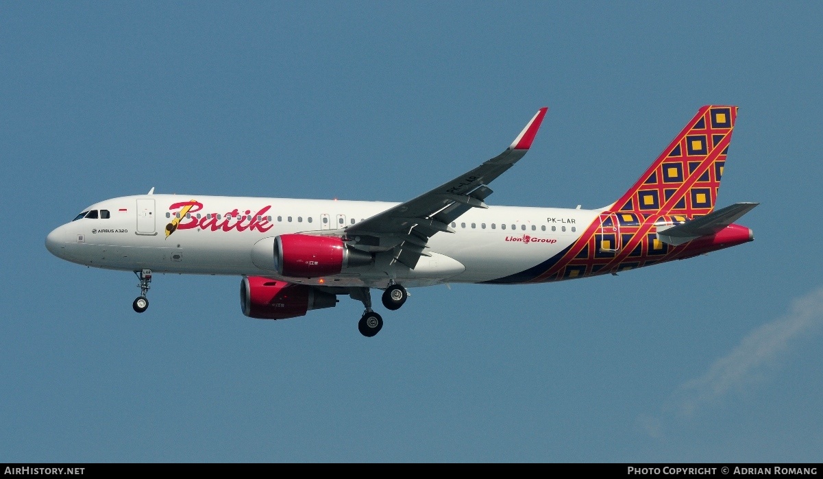 Aircraft Photo of PK-LAR | Airbus A320-214 | Batik Air | AirHistory.net #320476