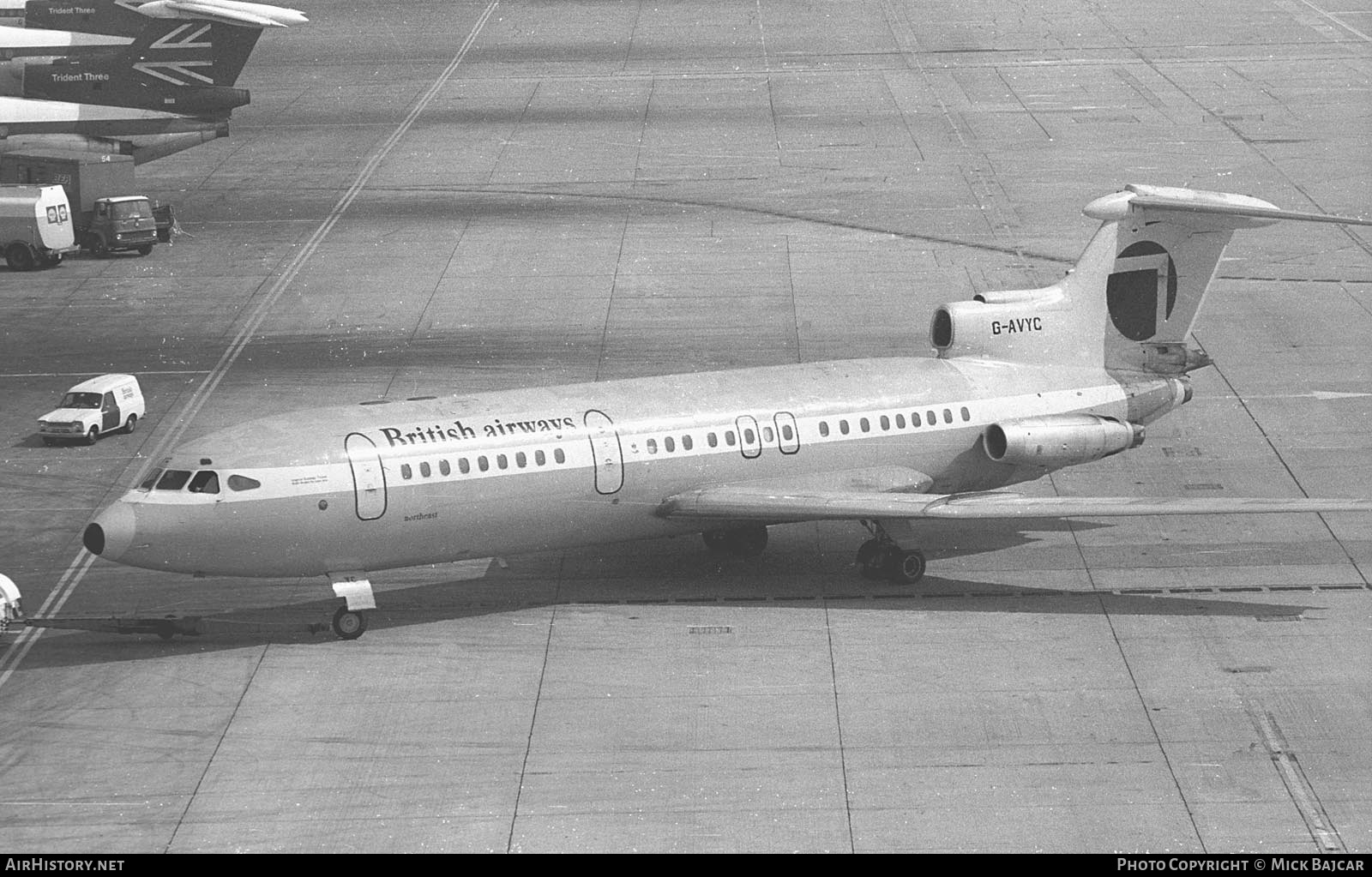 Aircraft Photo of G-AVYC | Hawker Siddeley HS-121 Trident 1E | British Airways | AirHistory.net #320482