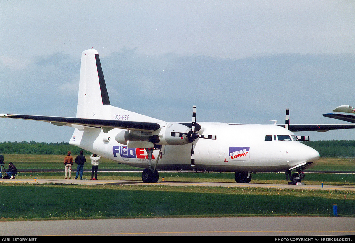 Aircraft Photo of OO-FEF | Fokker F27-600 Friendship | Fedex - Federal Express Europe | AirHistory.net #320494
