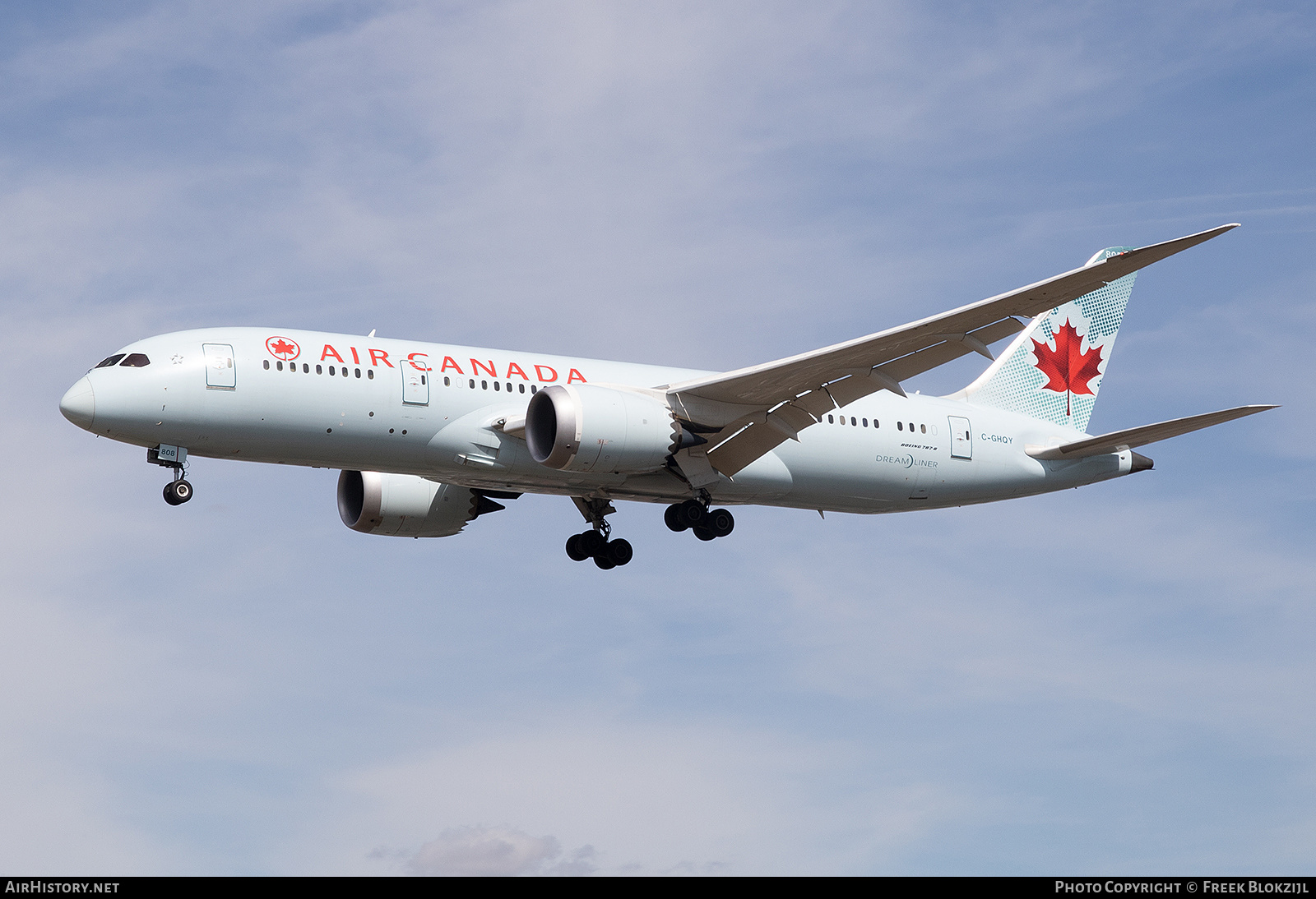 Aircraft Photo of C-GHQY | Boeing 787-8 Dreamliner | Air Canada | AirHistory.net #320541