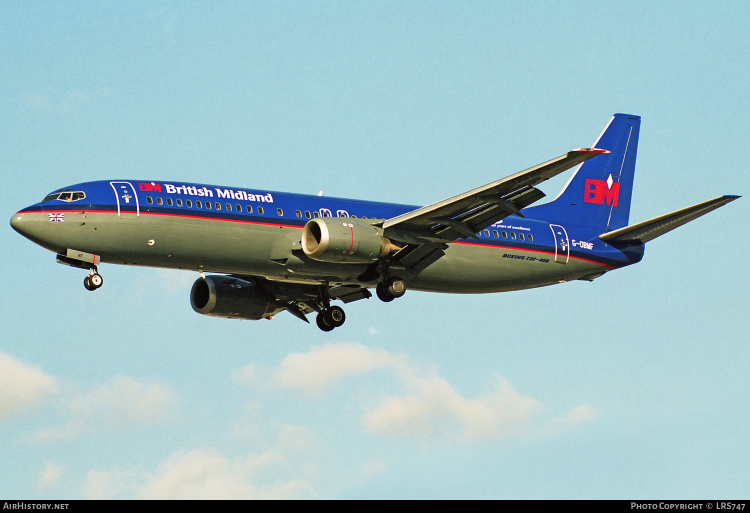 Aircraft Photo of G-OBMF | Boeing 737-4Y0 | British Midland Airways - BMA | AirHistory.net #320584