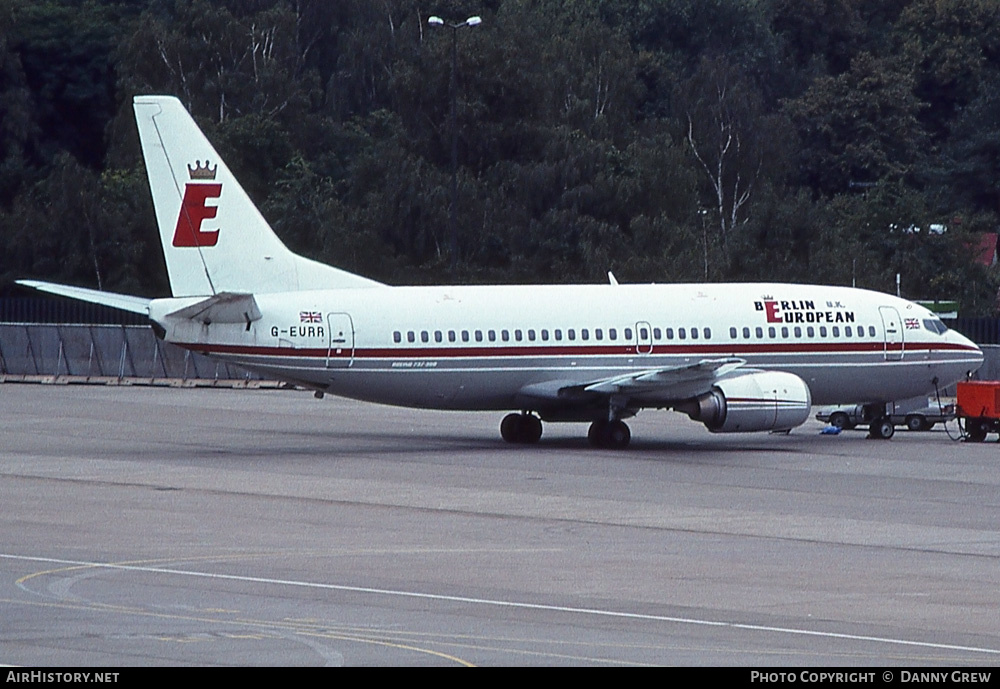 Aircraft Photo of G-EURR | Boeing 737-3L9 | Berlin European UK | AirHistory.net #320604