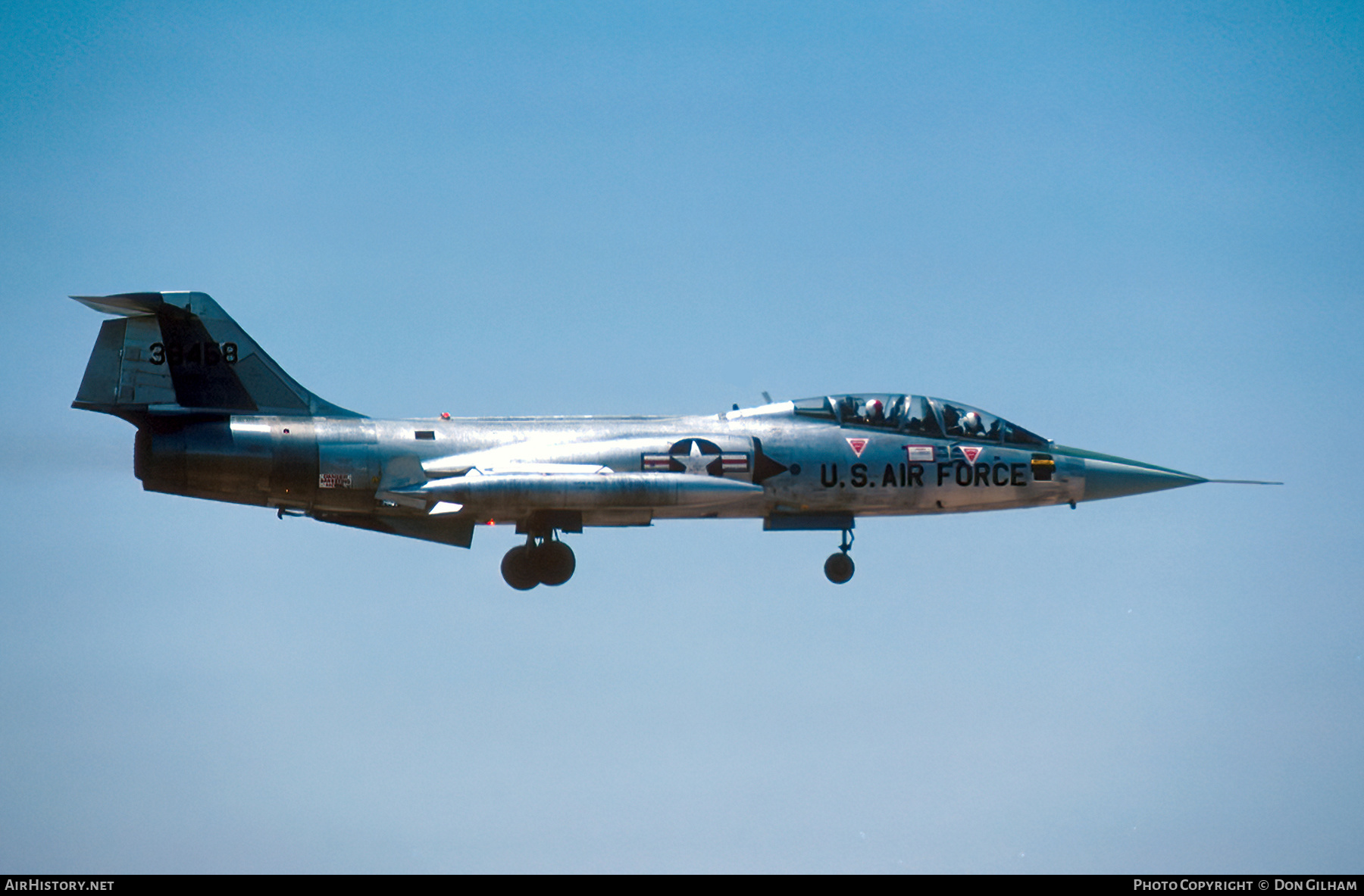 Aircraft Photo of 63-8458 / 38458 | Lockheed TF-104G Starfighter | USA - Air Force | AirHistory.net #320605