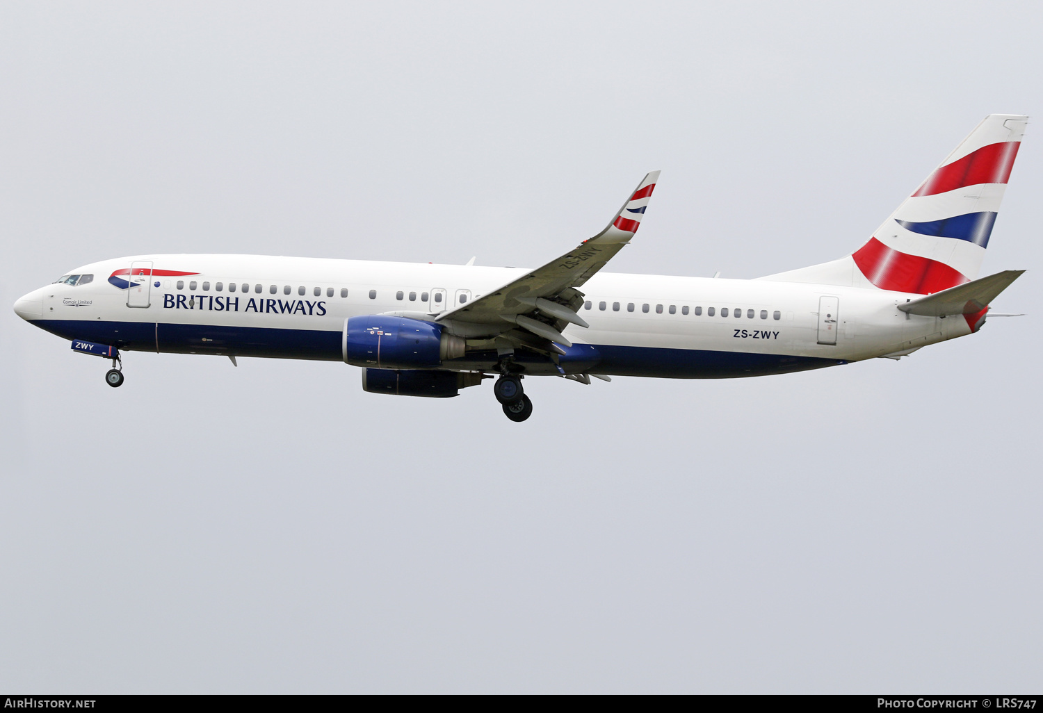 Aircraft Photo of ZS-ZWY | Boeing 737-8KN | British Airways | AirHistory.net #320615