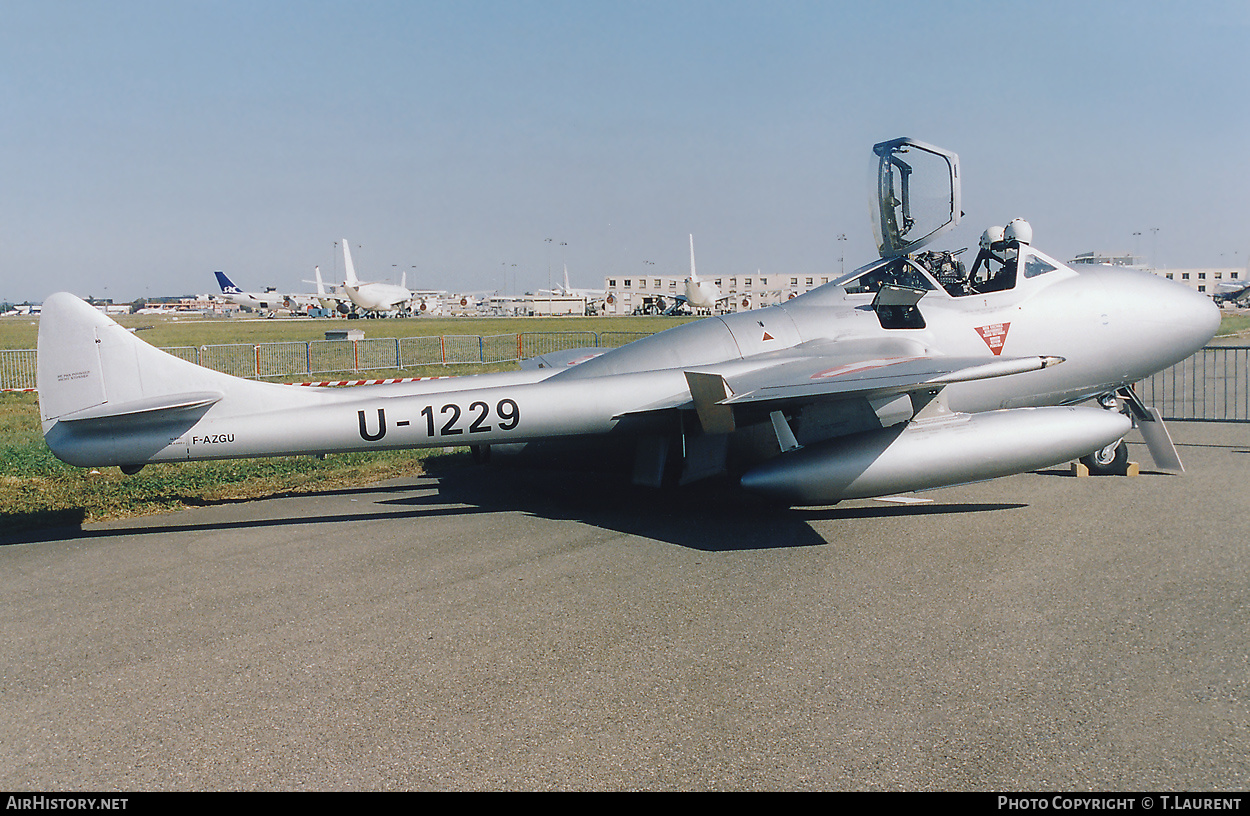 Aircraft Photo of F-AZGU / U-1229 | De Havilland D.H. 115 Vampire T55 | Switzerland - Air Force | AirHistory.net #320623