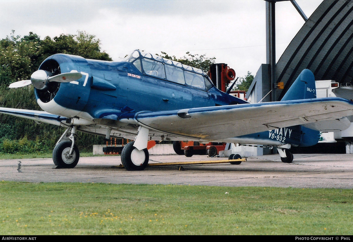 Aircraft Photo of G-BRVG | North American SNJ-7C Texan | USA - Navy | AirHistory.net #320677