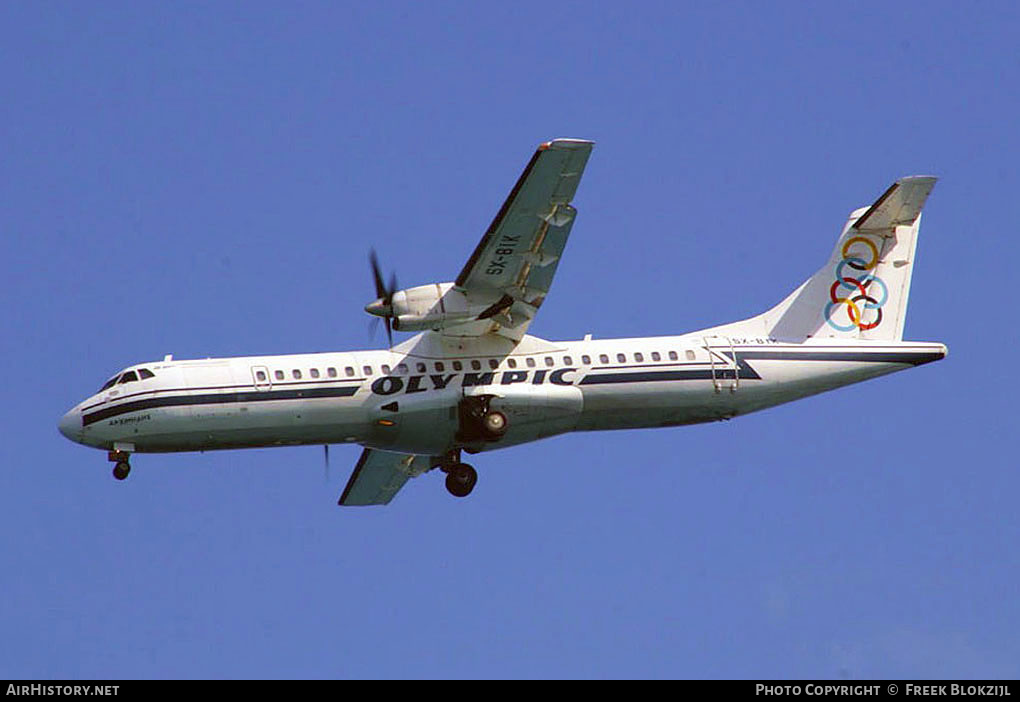 Aircraft Photo of SX-BIK | ATR ATR-72-202 | Olympic | AirHistory.net #320726