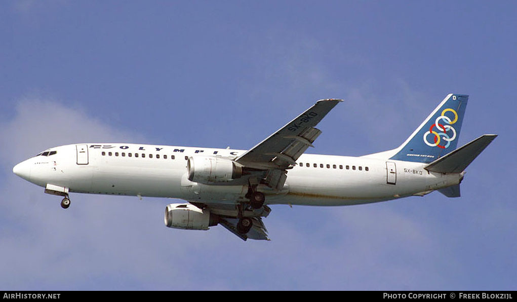 Aircraft Photo of SX-BKD | Boeing 737-484 | Olympic | AirHistory.net #320728