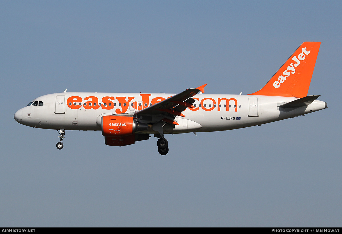 Aircraft Photo of G-EZFS | Airbus A319-111 | EasyJet | AirHistory.net #320740
