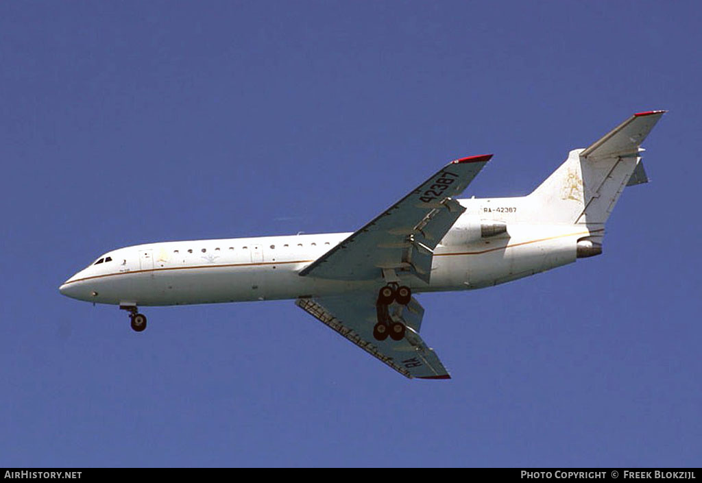 Aircraft Photo of RA-42387 | Yakovlev Yak-42D | AirHistory.net #320741