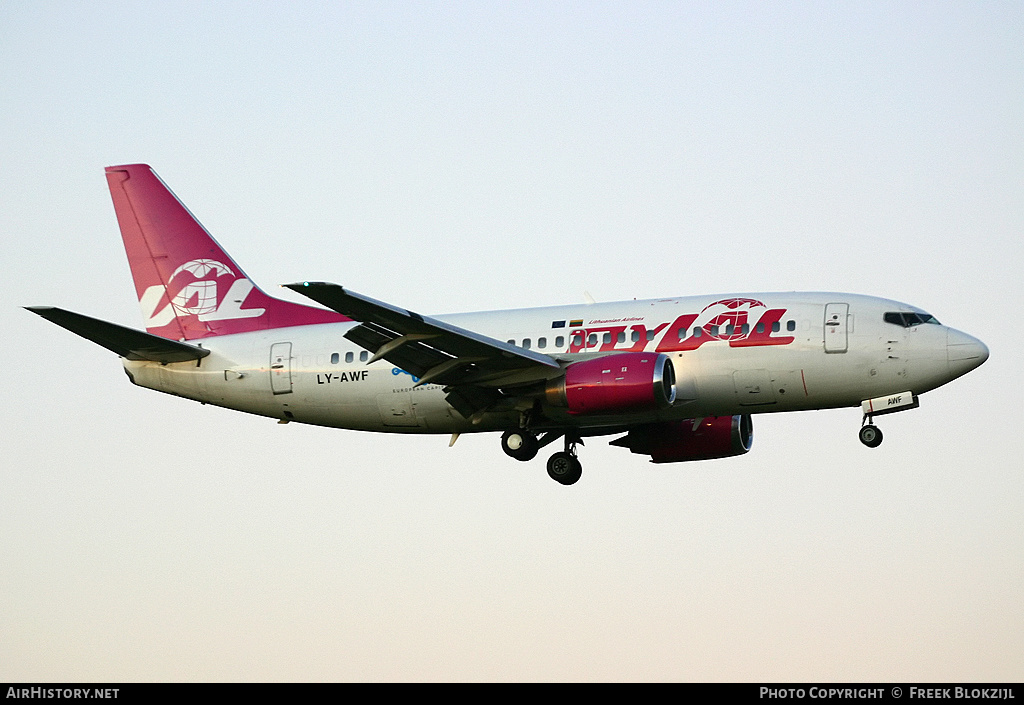 Aircraft Photo of LY-AWF | Boeing 737-522 | FlyLAL - Lithuanian Airlines | AirHistory.net #320749