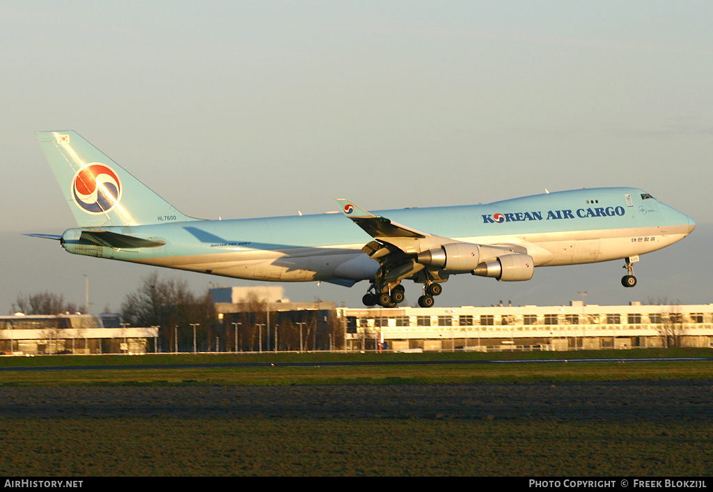 Aircraft Photo of HL7600 | Boeing 747-4B5F/ER/SCD | Korean Air Cargo | AirHistory.net #320772